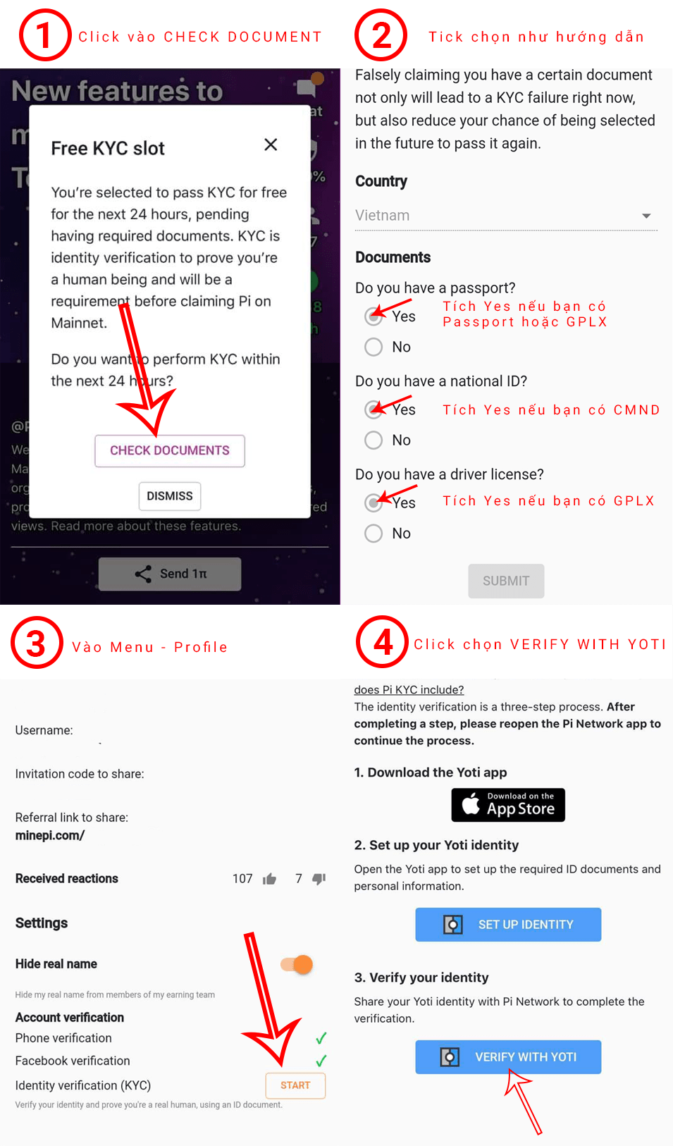 how to verify my kyc on pi network